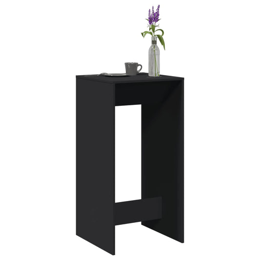 Tavolo da Bar Nero 51x50x103,5 cm in Legno Multistrato | homemem39