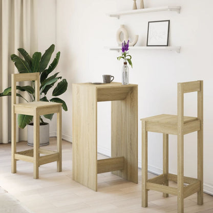 Tavolo da Bar Rovere Sonoma 51x50x103,5 cm in Legno Multistrato | homemem39