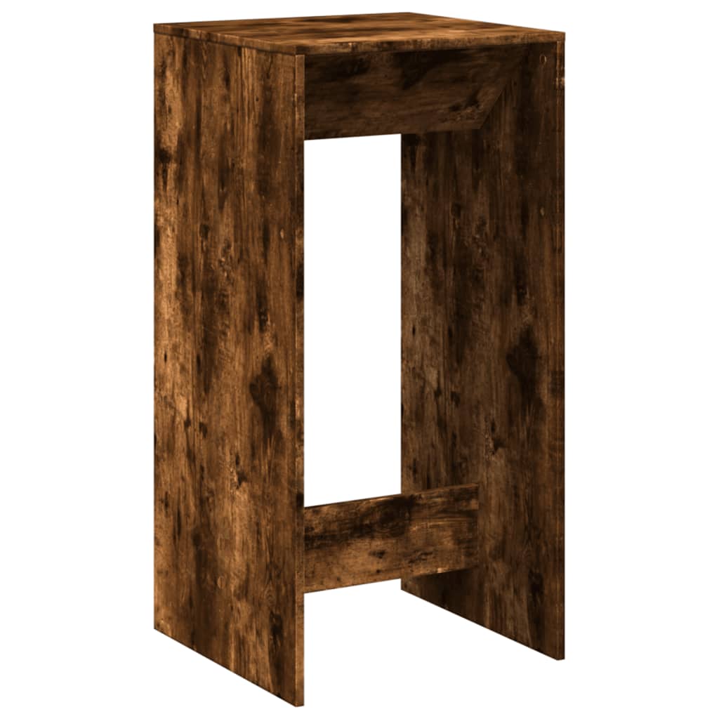 Tavolo da Bar Rovere Fumo 51x50x103,5 cm in Legno Multistrato