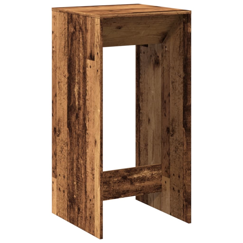 Tavolo da Bar Legno Antico 51x50x103,5 cm in Legno Multistrato | homemem39