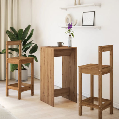 Tavolo Bar Rovere Artigianale 51x50x103,5 cm Legno Multistrato