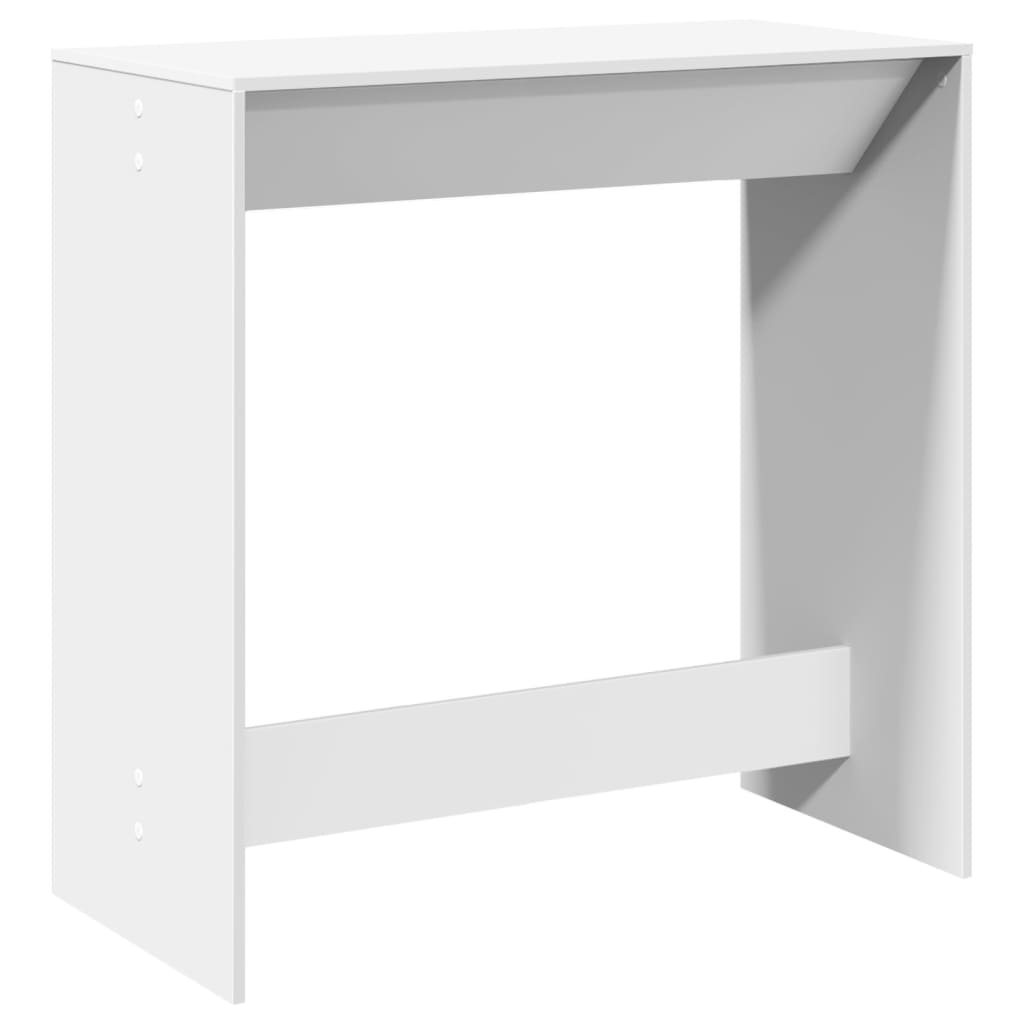 Tavolo da Bar Bianco 102x50x103,5 cm in Legno Multistrato