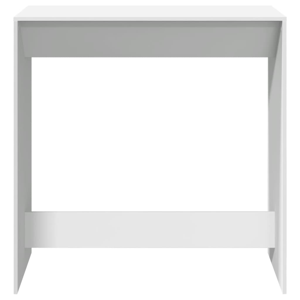 Tavolo da Bar Bianco 102x50x103,5 cm in Legno Multistrato