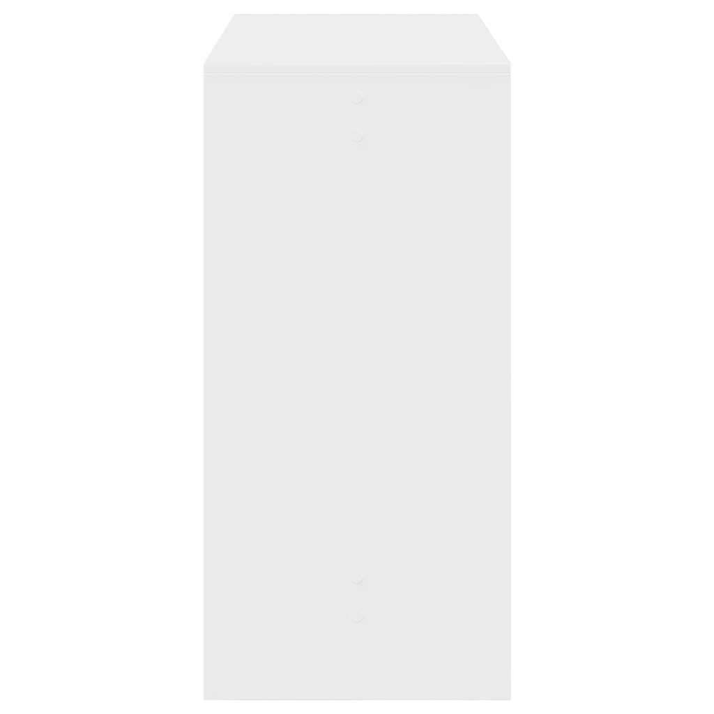 Tavolo da Bar Bianco 102x50x103,5 cm in Legno Multistrato | homemem39
