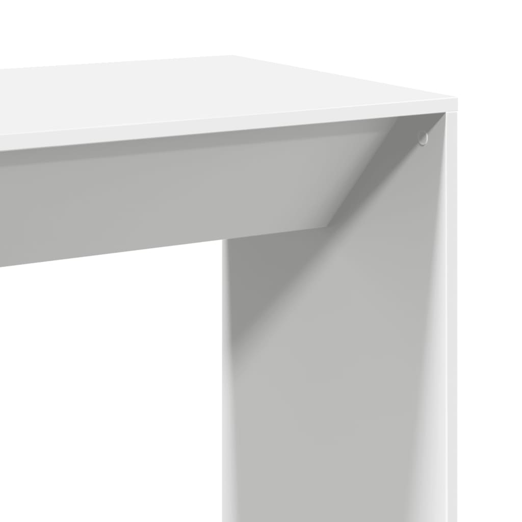 Tavolo da Bar Bianco 102x50x103,5 cm in Legno Multistrato | homemem39