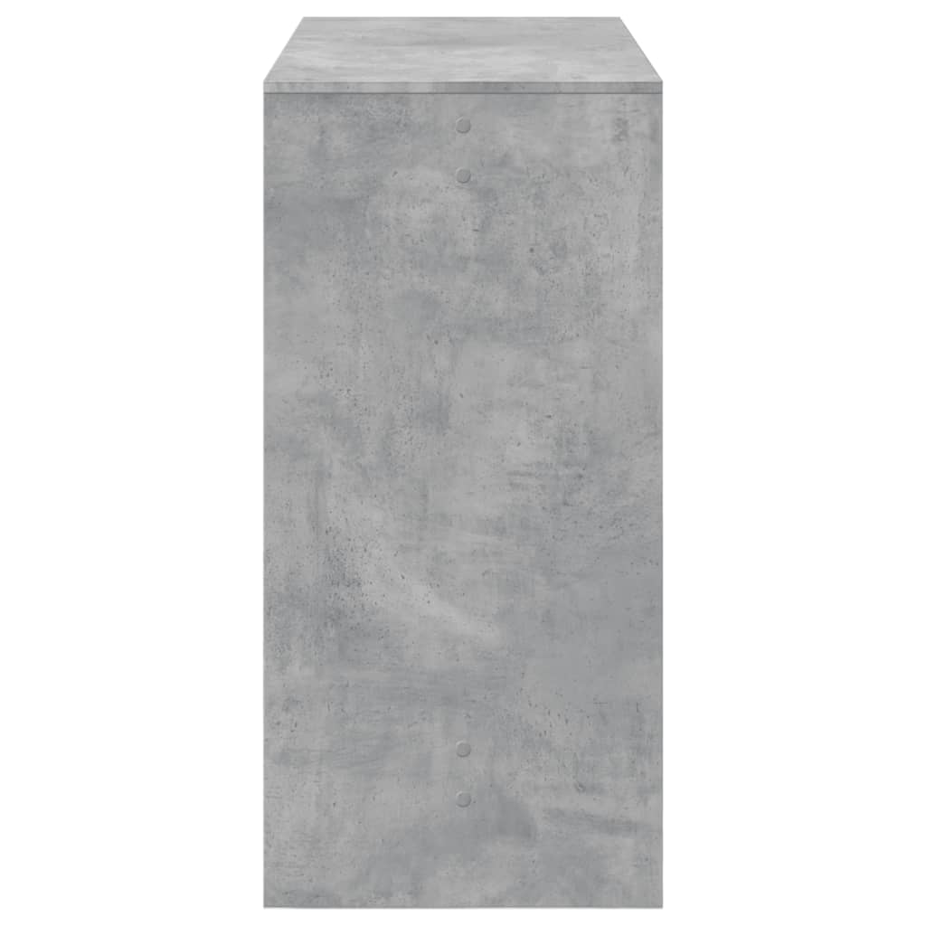Tavolo da Bar Grigio Cemento 102x50x103,5 cm Legno Multistrato | homemem39