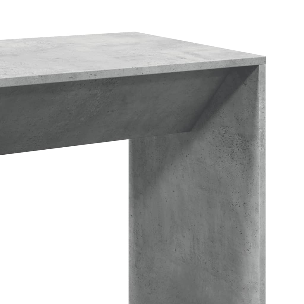 Tavolo da Bar Grigio Cemento 102x50x103,5 cm Legno Multistrato | homemem39