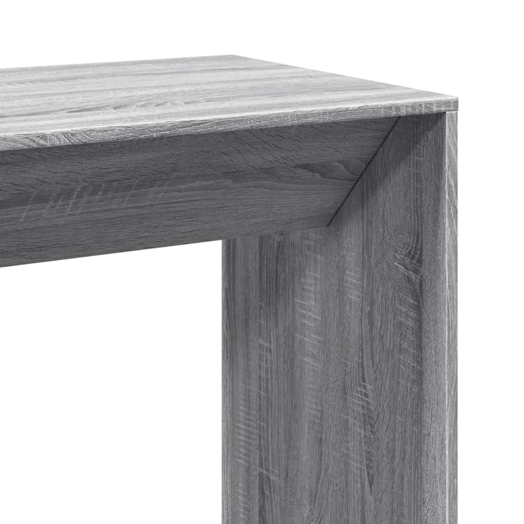 Tavolo da Bar Grigio Sonoma 102x50x103,5cm in Legno Multistrato | homemem39