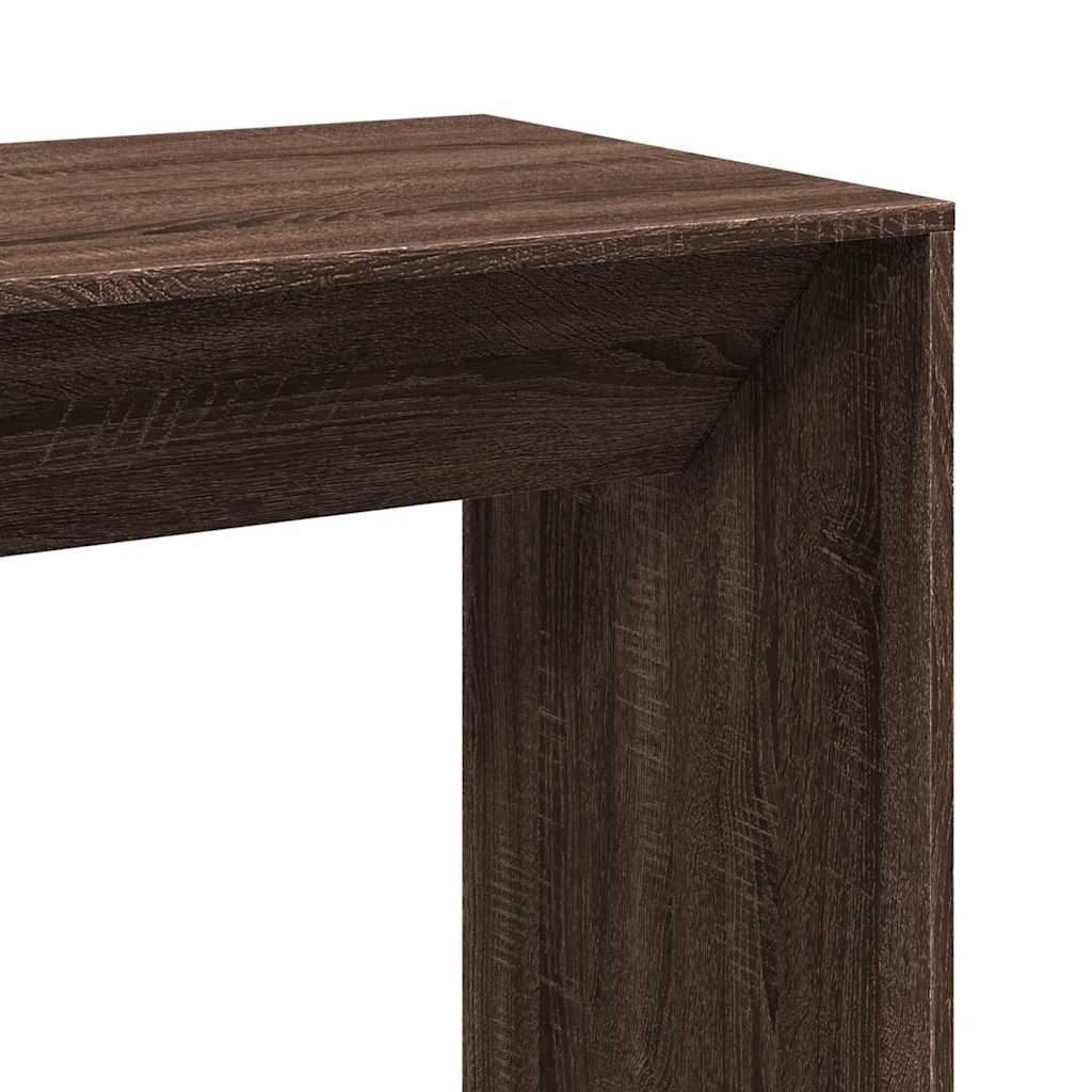 Tavolo da Bar Rovere Marrone 102x50x103,5 cm Legno Multistrato