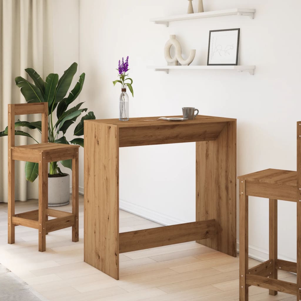 Tavolo Bar Rovere Artigianale 102x50x103,5 cm Legno Multistrato | homemem39