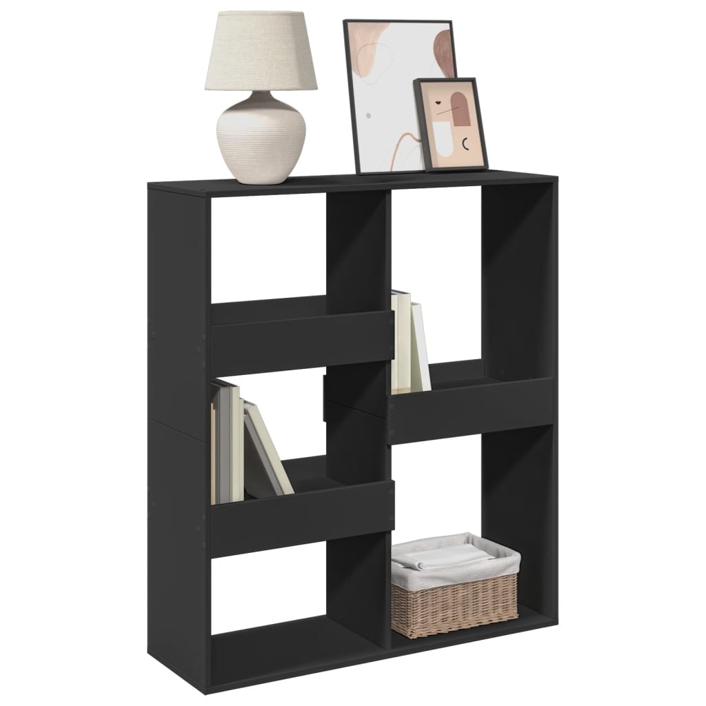 Libreria/Divisorio Nero 100x33x115 cm | homemem39