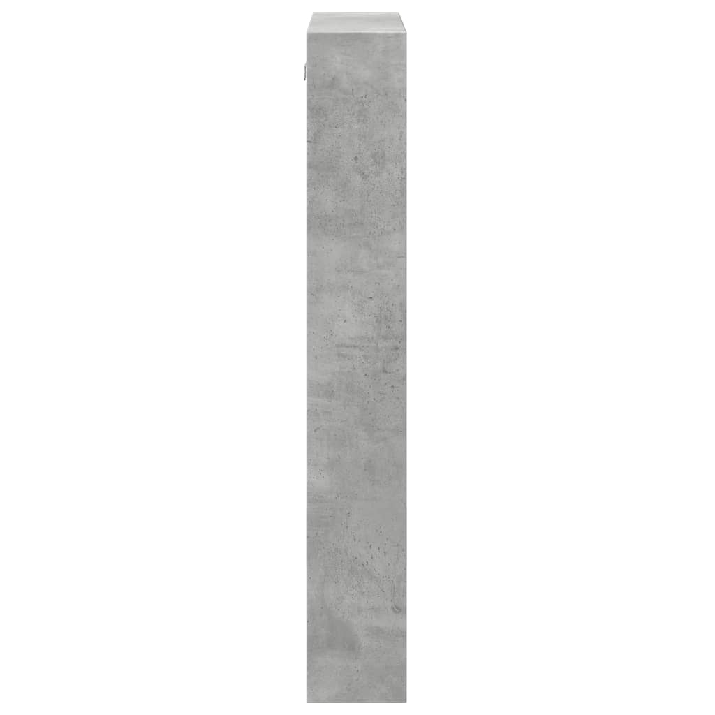 Armadietto a Muro Grigio Cemento 50x15x100 cm in Truciolato | homemem39