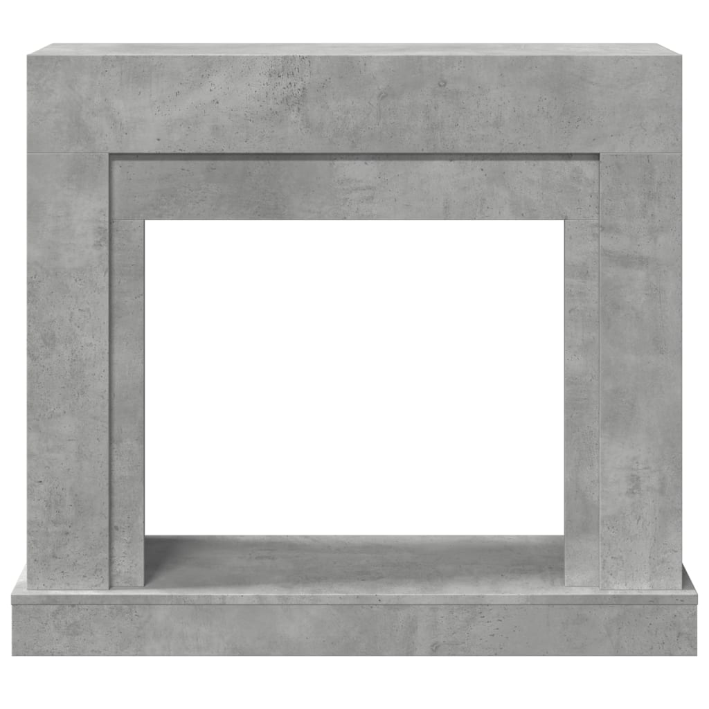 Cornice per Camino Grigio Cemento 100x30x87,5 cm in Truciolato