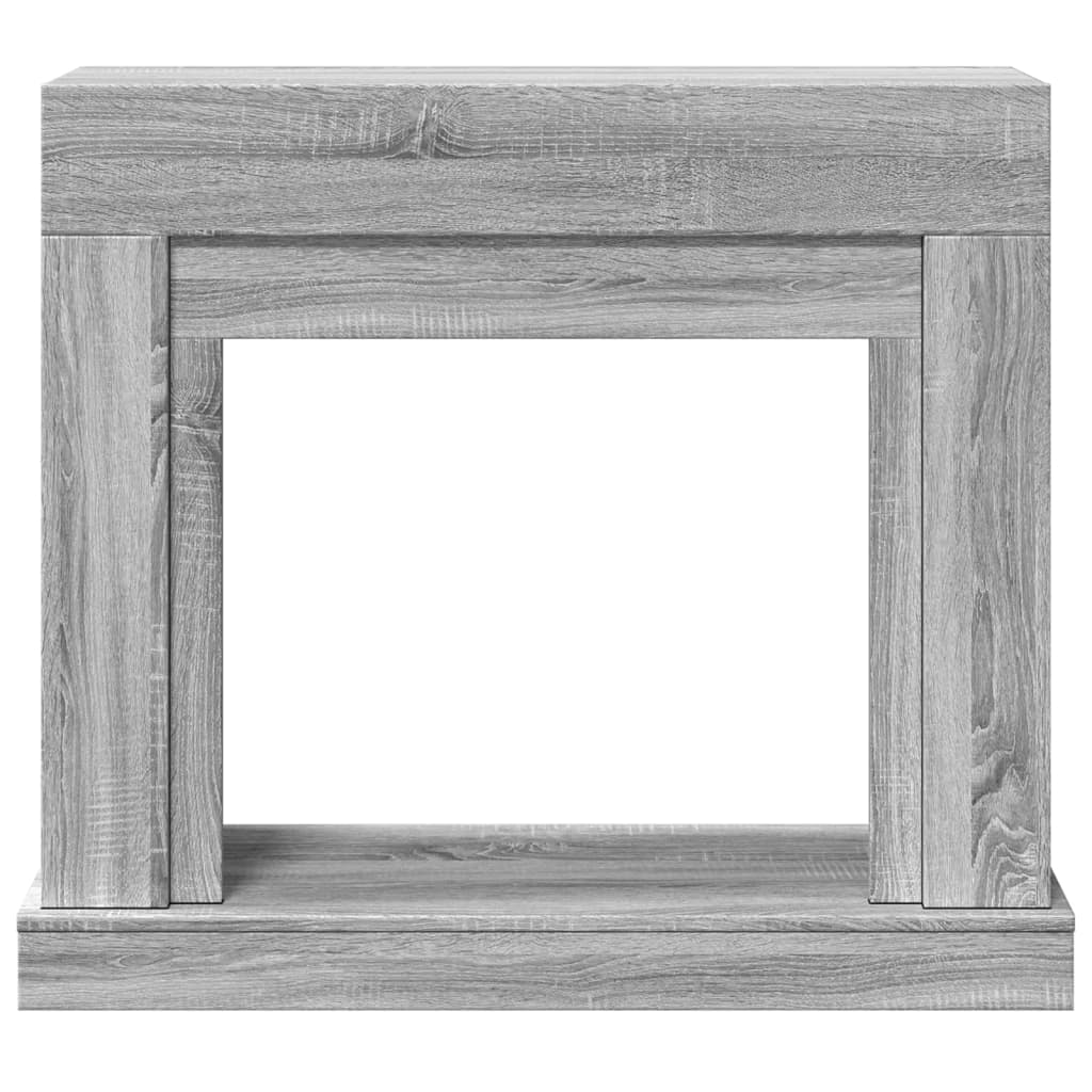 Cornice per Camino Grigio Sonoma 100x30x87,5 cm in Truciolato