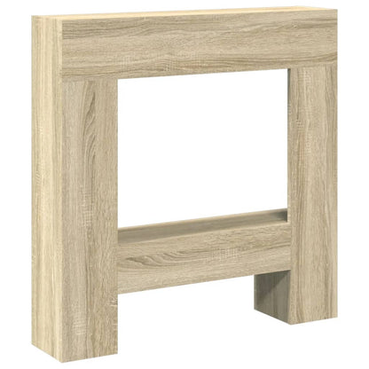 Cornice per Camino Rovere Sonoma 81x18x82 cm in Truciolato - homemem39