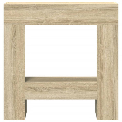 Cornice per Camino Rovere Sonoma 81x18x82 cm in Truciolato - homemem39