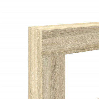 Cornice per Camino Rovere Sonoma 81x18x82 cm in Truciolato - homemem39