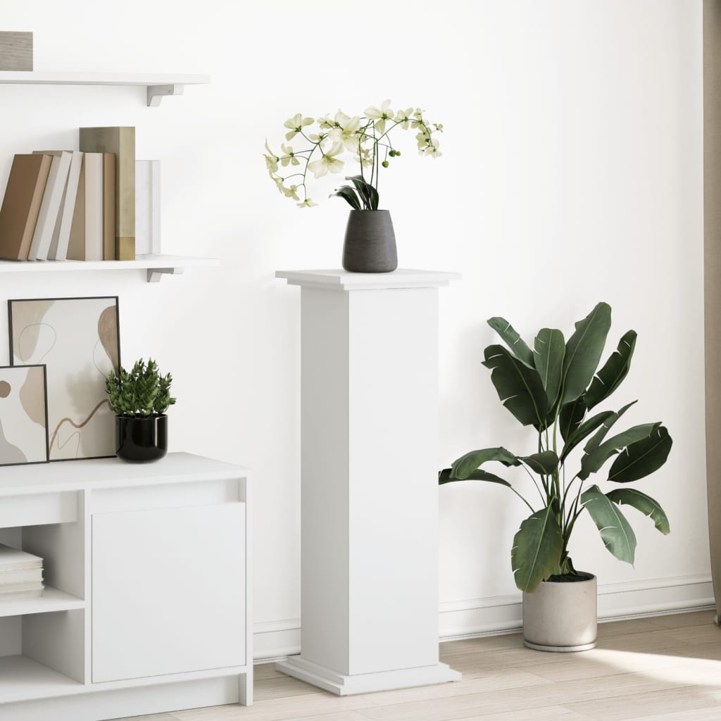 Supporto Espositivo Portaoggetti Bianco 31x30x90 cm Truciolato | homemem39