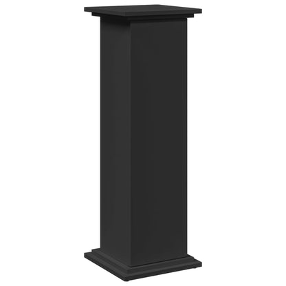 Supporto Espositivo Portaoggetti Nero 31x30x90 cm Truciolato - homemem39