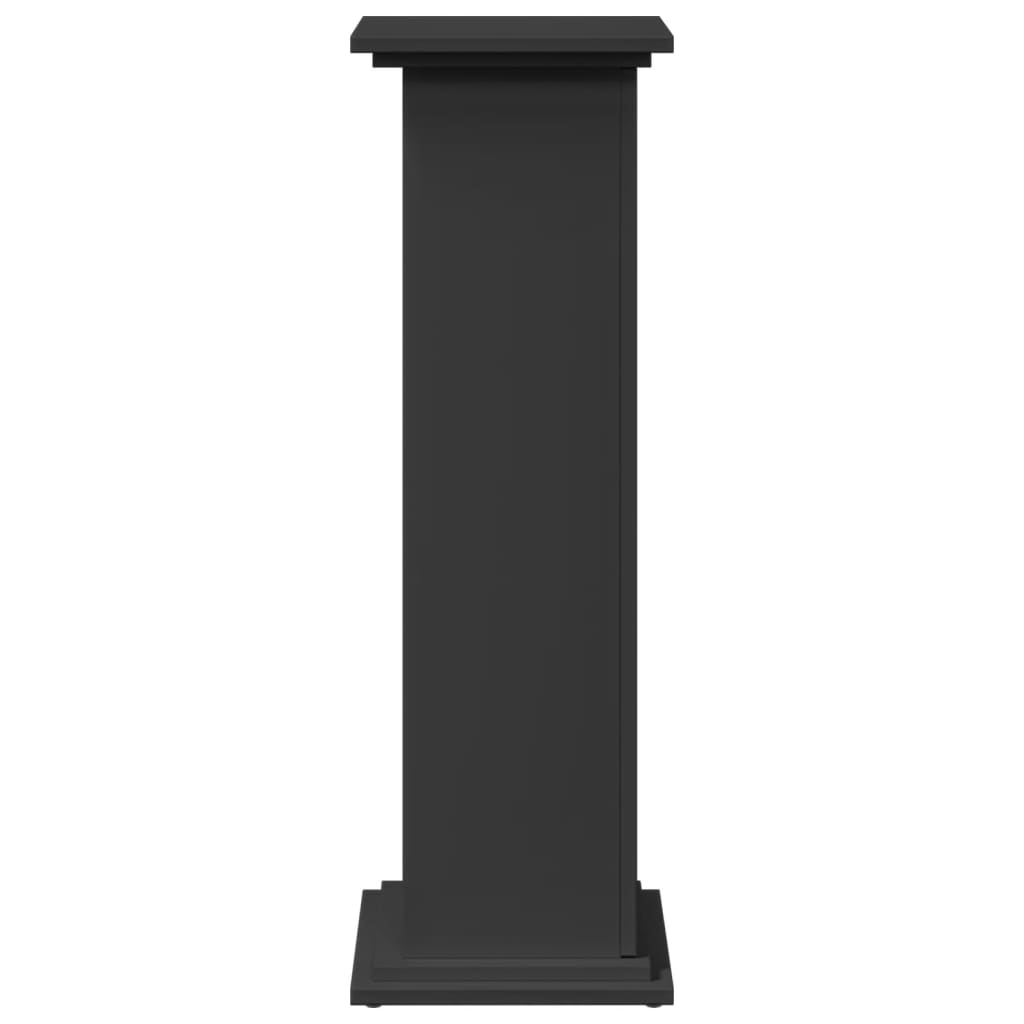 Supporto Espositivo Portaoggetti Nero 31x30x90 cm Truciolato - homemem39