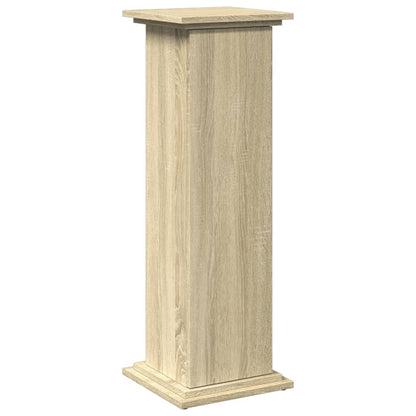 Espositore con Portaoggetti Rovere Sonoma 31x30x90cm Truciolato - homemem39