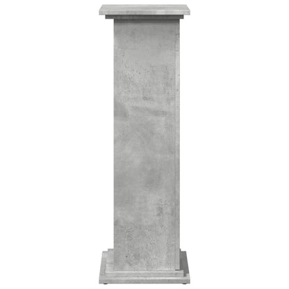Espositore con Portaoggetti Grigio Cemento 31x30x90 Truciolato