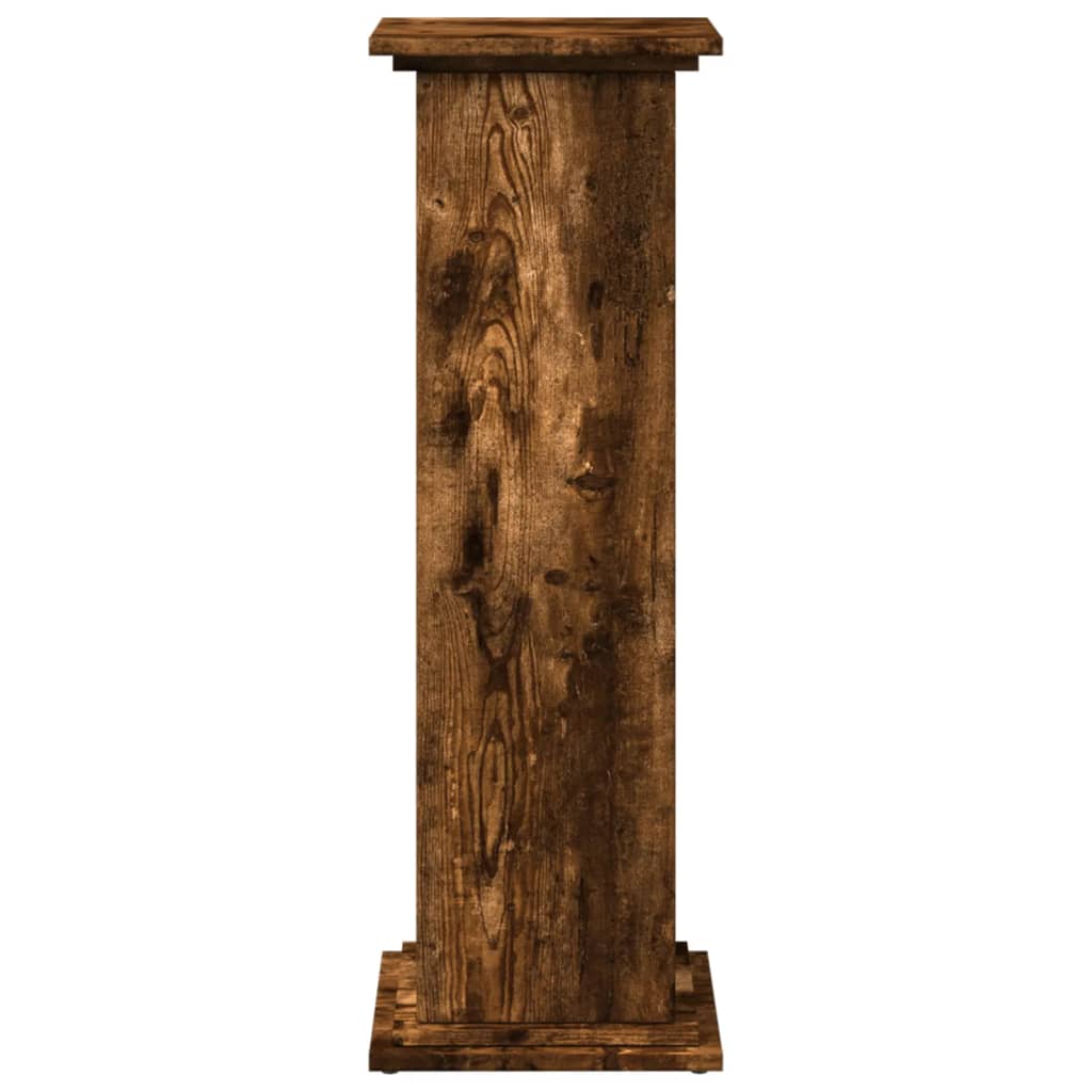 Espositore con Portaoggetti Rovere Fumo 31x30x90cm Truciolato | homemem39