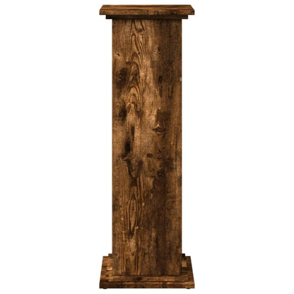 Espositore con Portaoggetti Rovere Fumo 31x30x90cm Truciolato - homemem39