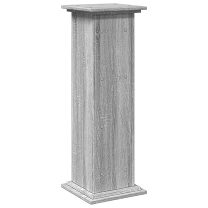Espositore con Portaoggetti Grigio Sonoma 31x30x90cm Truciolato