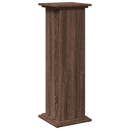 Espositore con Portaoggetti Rovere Marrone 31x30x90 Truciolato - homemem39