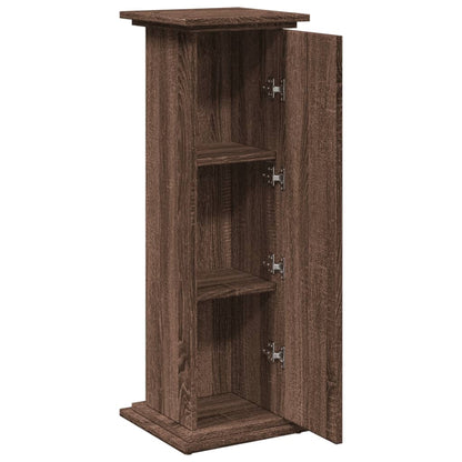 Espositore con Portaoggetti Rovere Marrone 31x30x90 Truciolato - homemem39