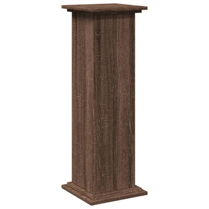 Espositore con Portaoggetti Rovere Marrone 31x30x90 Truciolato - homemem39