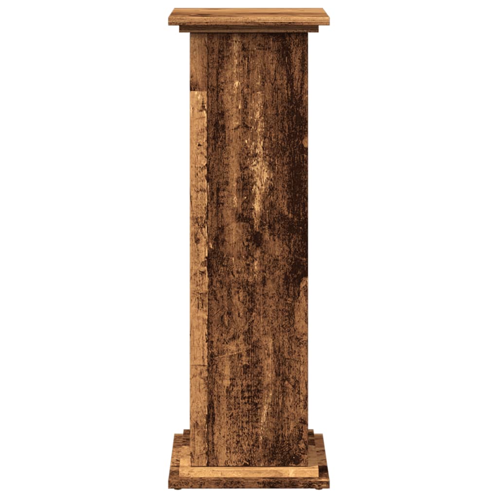 Espositore con Portaoggetti Legno Antico 31x30x90 cm Truciolato | homemem39