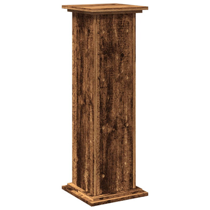 Espositore con Portaoggetti Legno Antico 31x30x90 cm Truciolato | homemem39