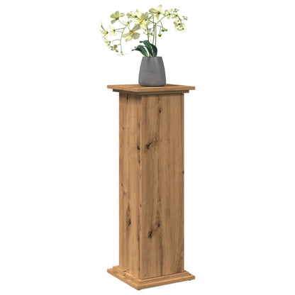Espositore Portaoggetti Rovere Artigianale 31x30x90 Truciolato - homemem39