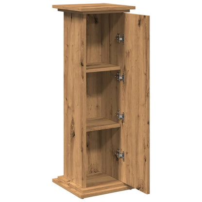Espositore Portaoggetti Rovere Artigianale 31x30x90 Truciolato - homemem39