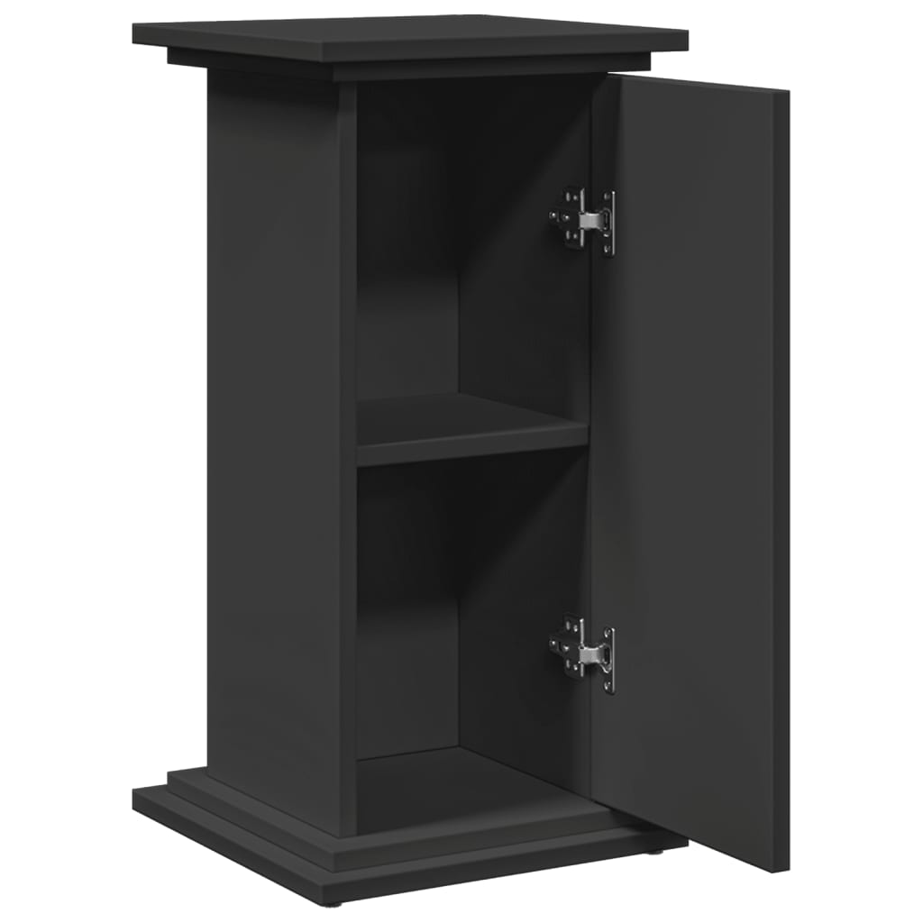 Supporto Espositivo Portaoggetti Nero 31x30x60 cm Truciolato - homemem39
