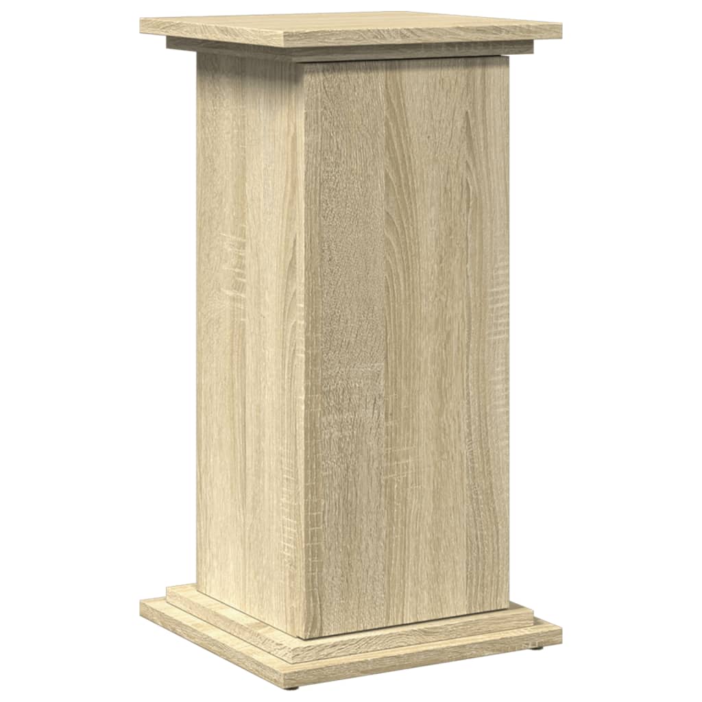 Espositore con Portaoggetti Rovere Sonoma 31x30x60cm Truciolato