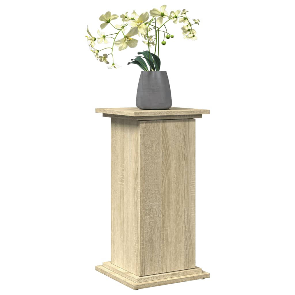 Espositore con Portaoggetti Rovere Sonoma 31x30x60cm Truciolato