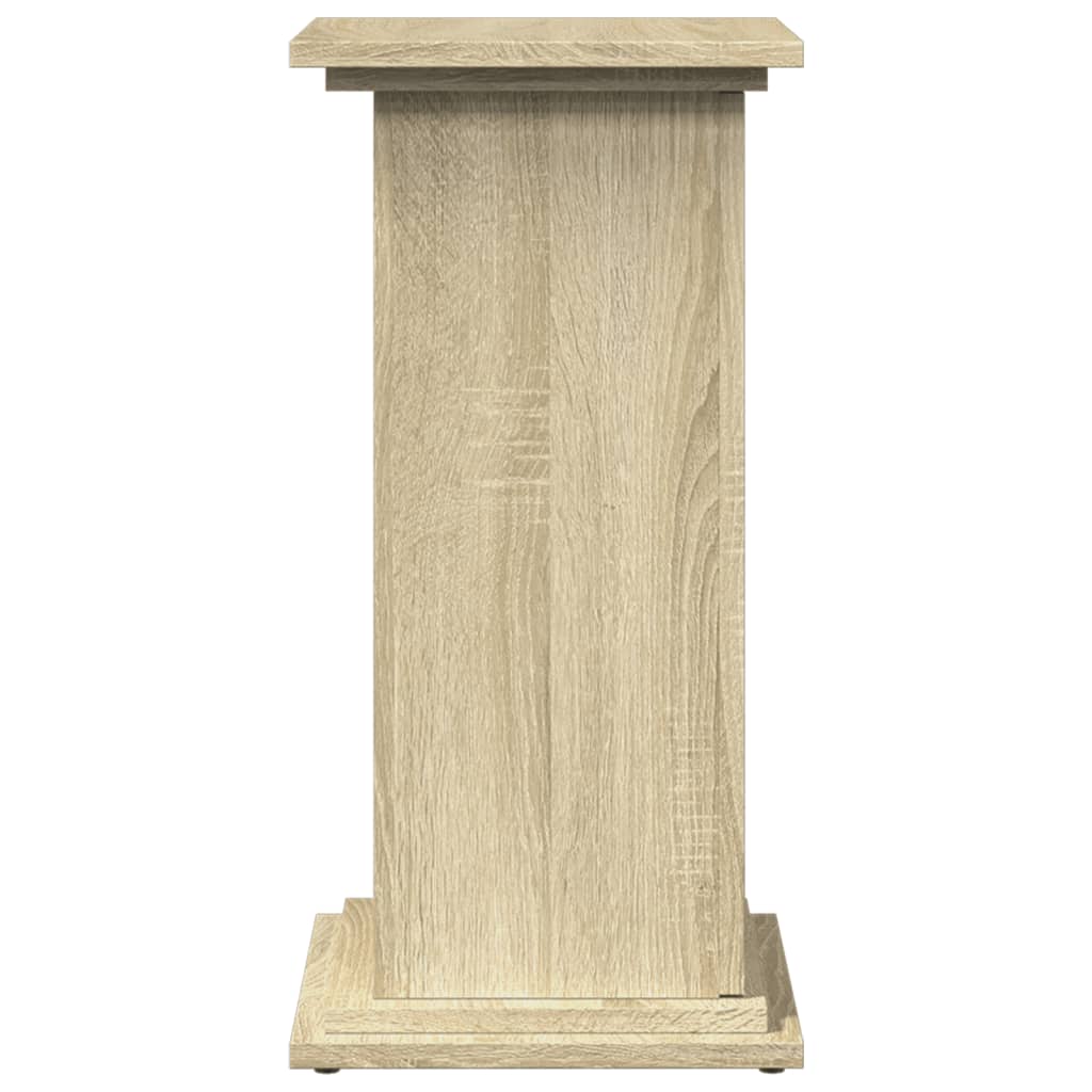 Espositore con Portaoggetti Rovere Sonoma 31x30x60cm Truciolato - homemem39