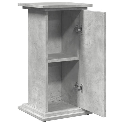 Espositore con Portaoggetti Grigio Cemento 31x30x60 Truciolato - homemem39
