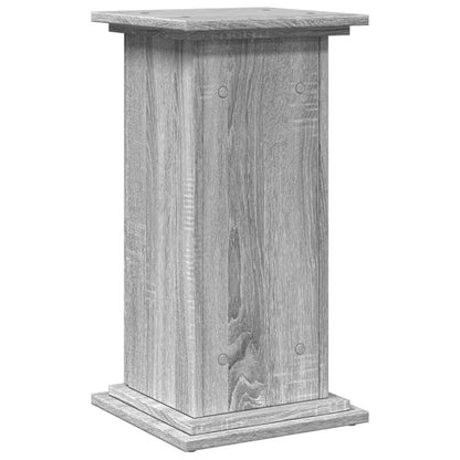 Espositore con Portaoggetti Grigio Sonoma 31x30x60cm Truciolato