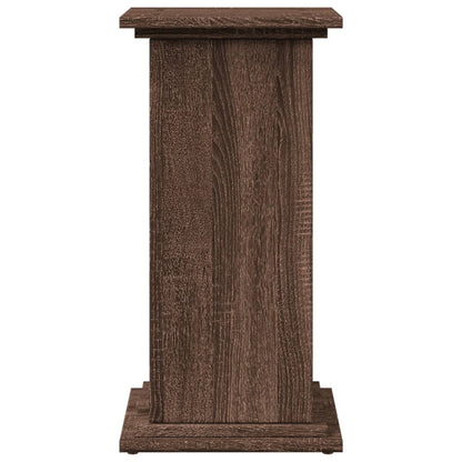 Espositore con Portaoggetti Rovere Marrone 31x30x60 Truciolato - homemem39
