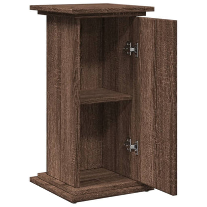 Espositore con Portaoggetti Rovere Marrone 31x30x60 Truciolato - homemem39