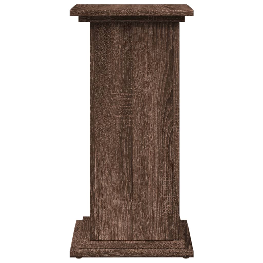 Espositore con Portaoggetti Rovere Marrone 31x30x60 Truciolato - homemem39