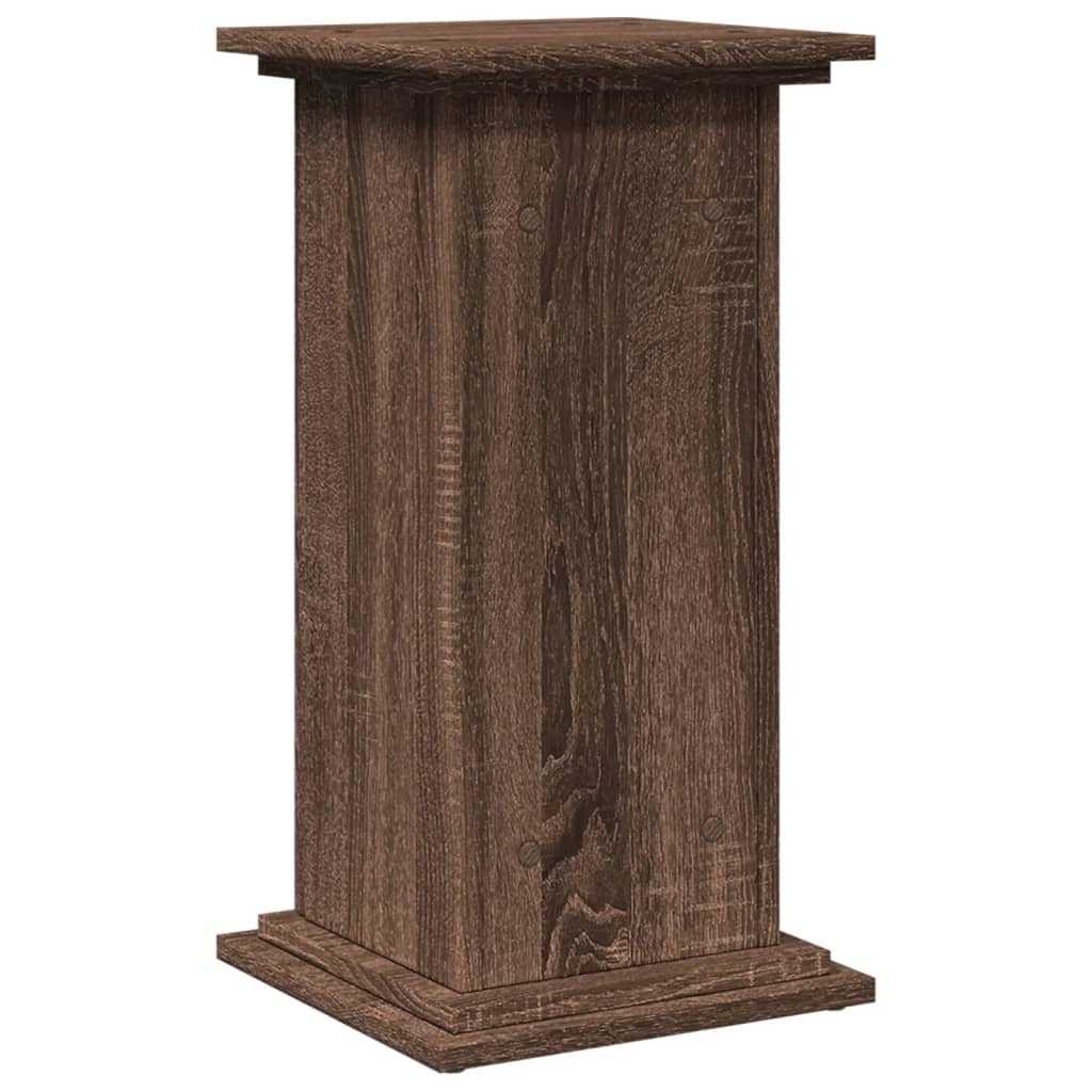 Espositore con Portaoggetti Rovere Marrone 31x30x60 Truciolato - homemem39