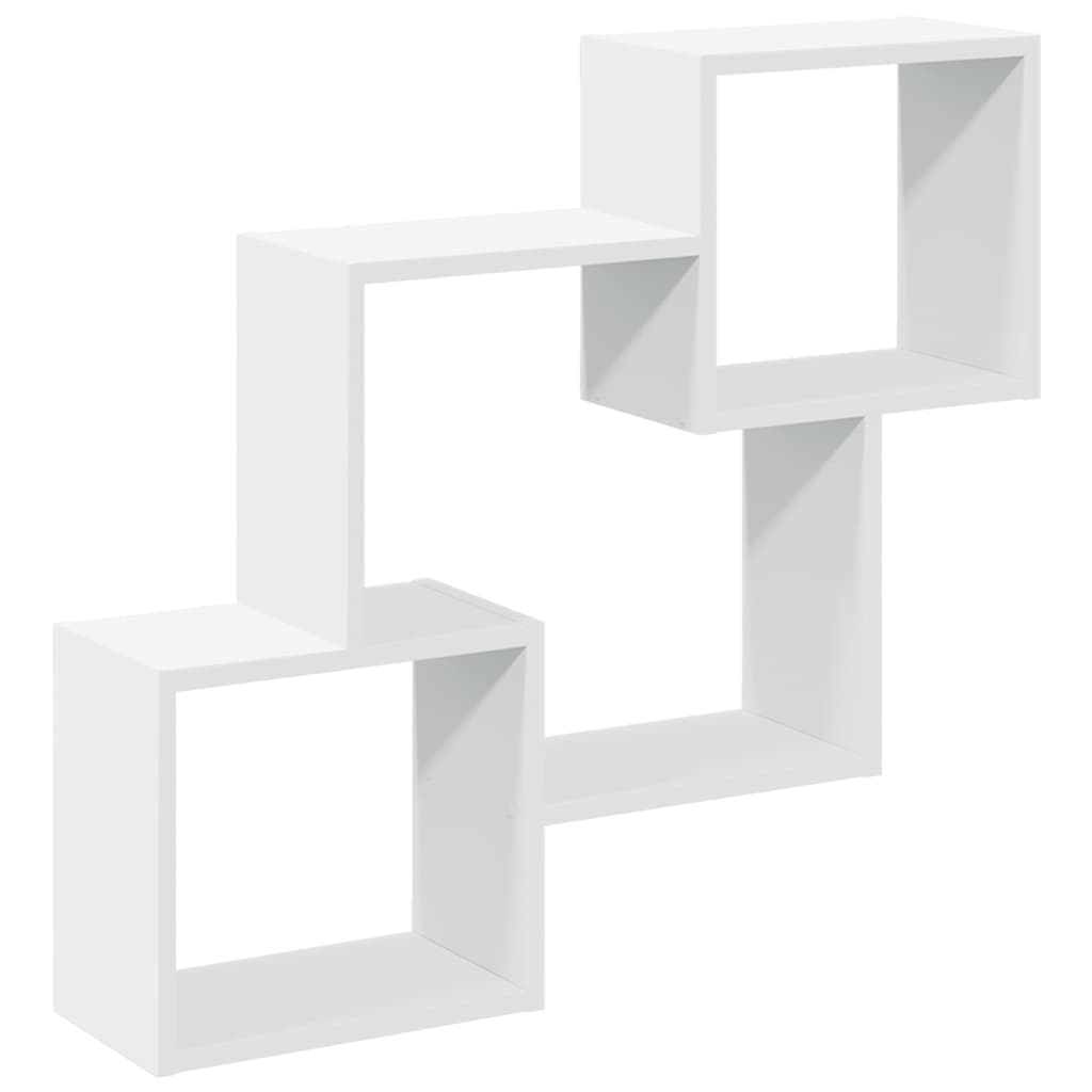 Mobile a Parete 78x18x71 cm Bianco in Legno Multistrato | homemem39