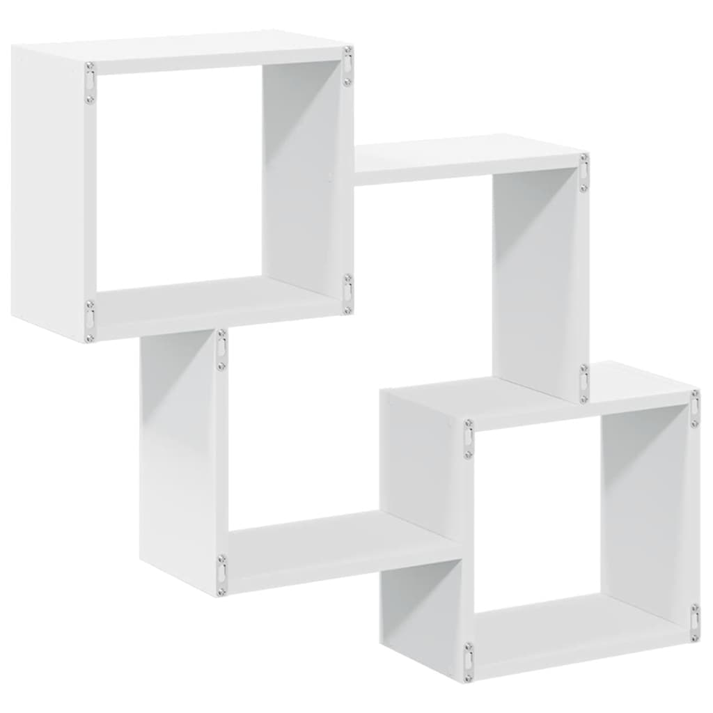 Mobile a Parete 78x18x71 cm Bianco in Legno Multistrato | homemem39