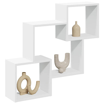 Mobile a Parete 78x18x71 cm Bianco in Legno Multistrato | homemem39
