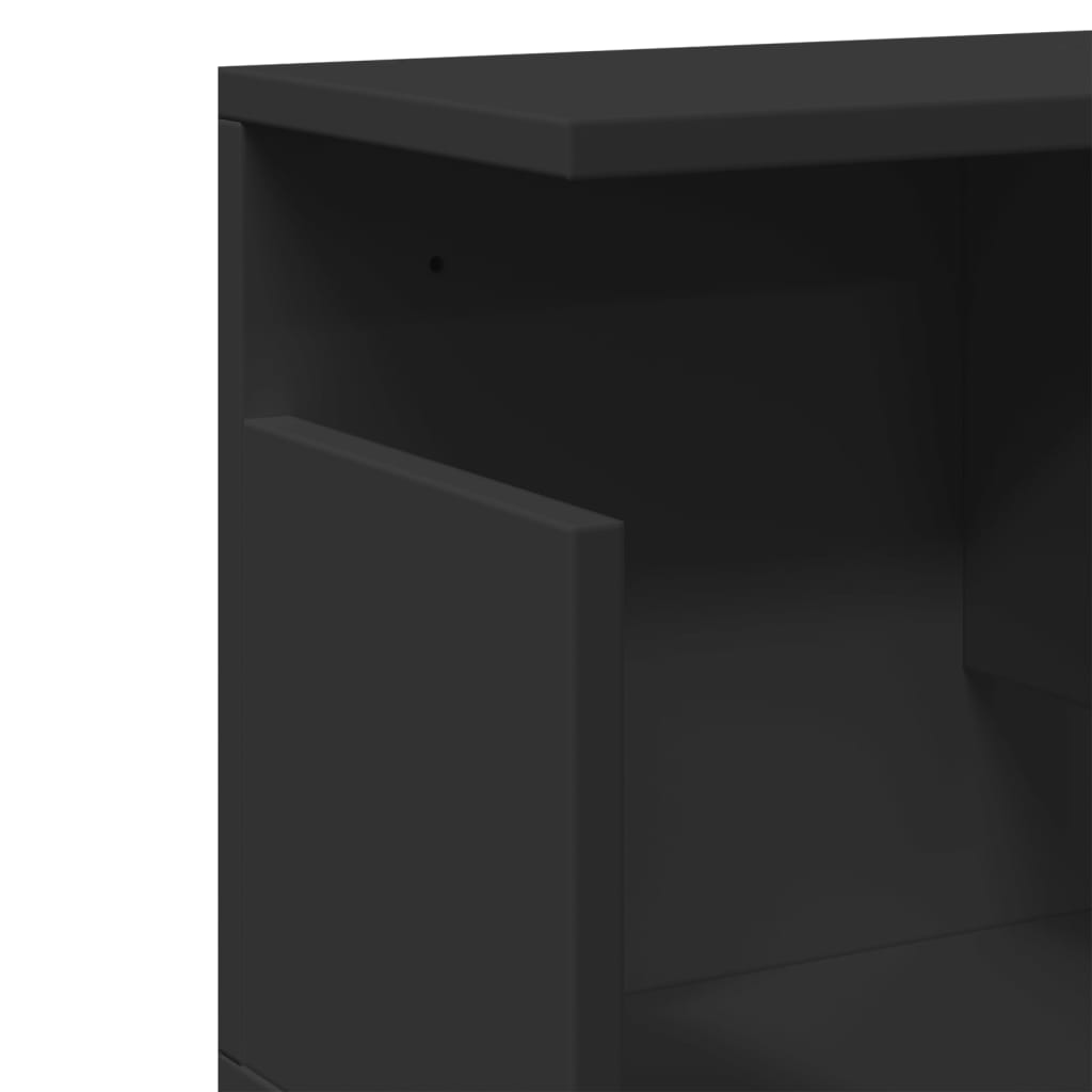 Mobile a Parete 100x20x30 cm Nero in Legno Multistrato | homemem39